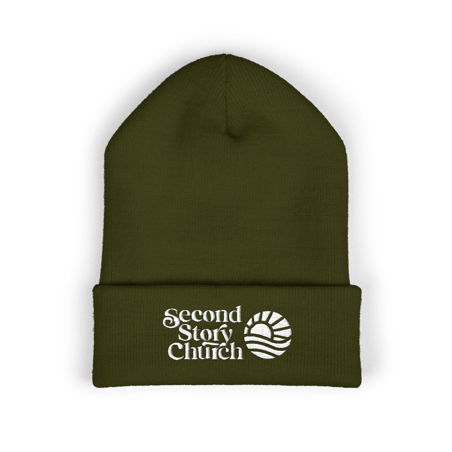 Second Start Church Embroidered Cuffed Beanie