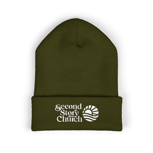 Second Start Church Embroidered Cuffed Beanie