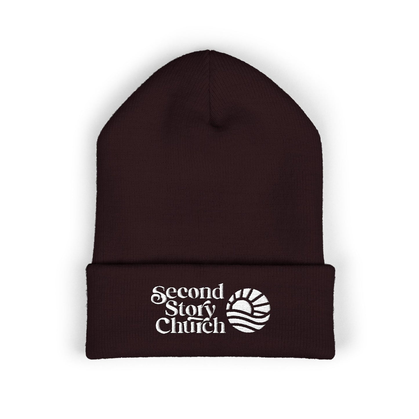 Second Start Church Embroidered Cuffed Beanie