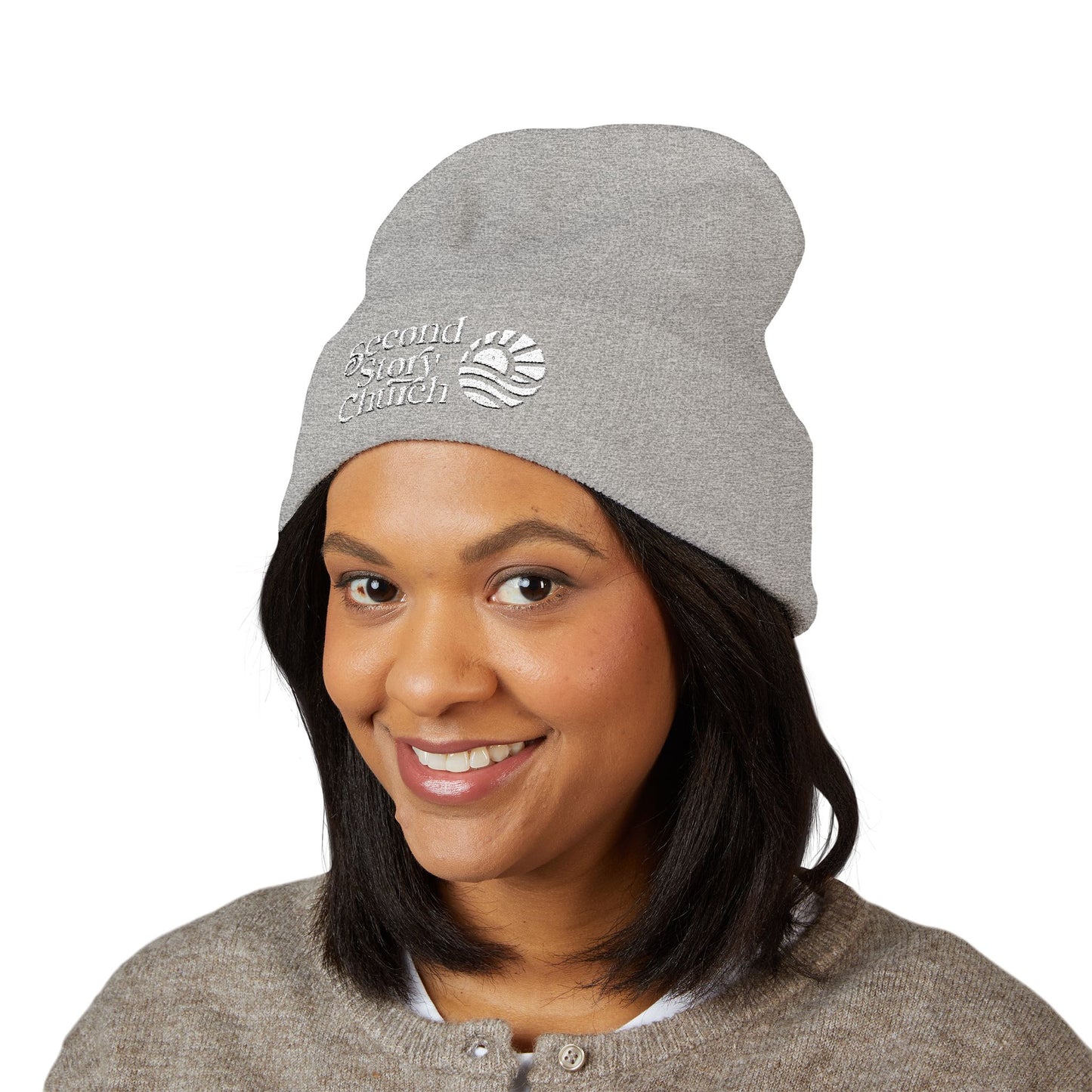 Second Start Church Embroidered Cuffed Beanie